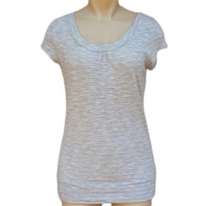 The Limited Grey Top subtle stripes